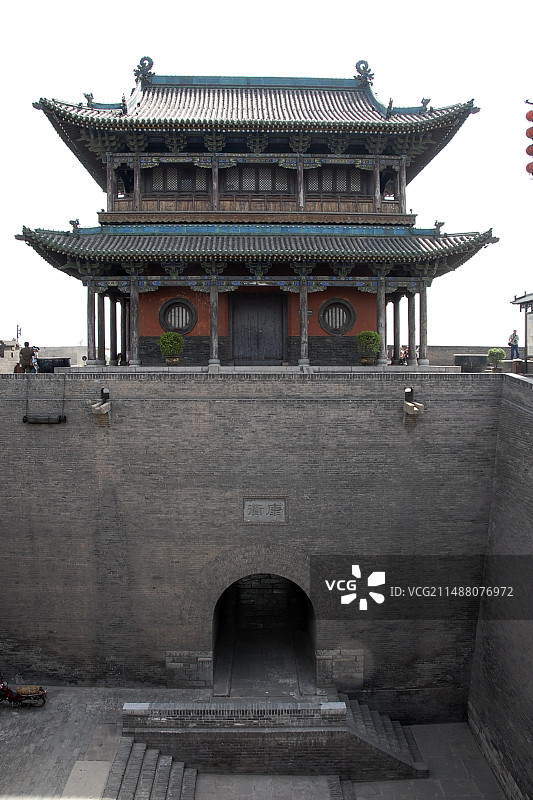 平遥古城城楼图片素材