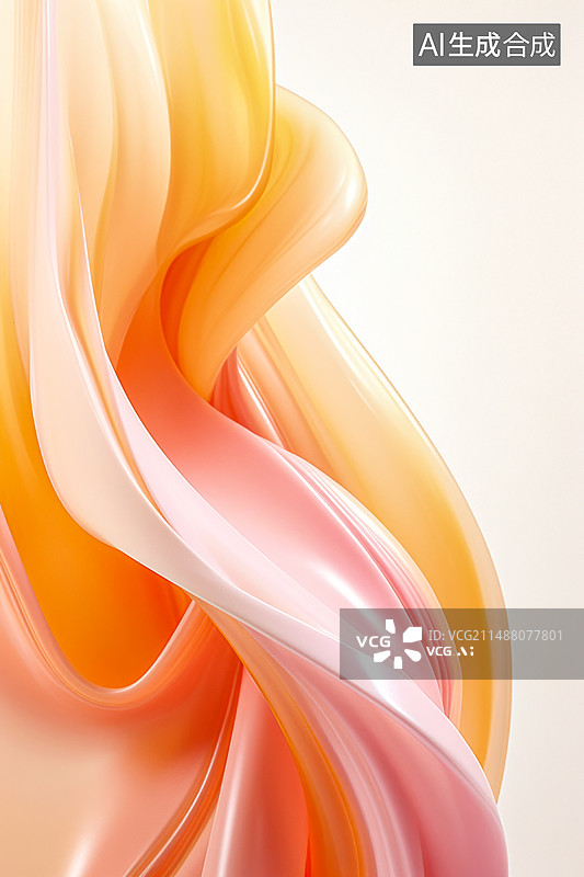 【AI数字艺术】抽象科技未来毛玻璃风格渐变背景图片素材