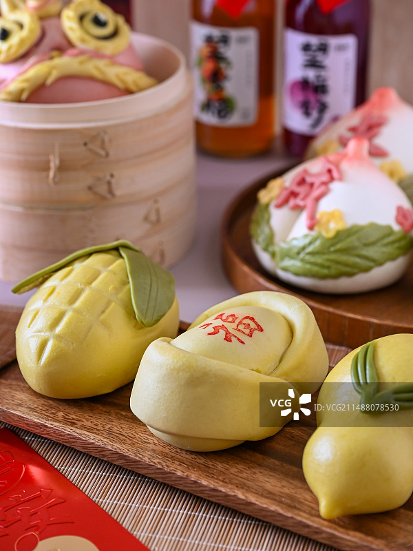 花饽饽福馒头生日食品图片素材