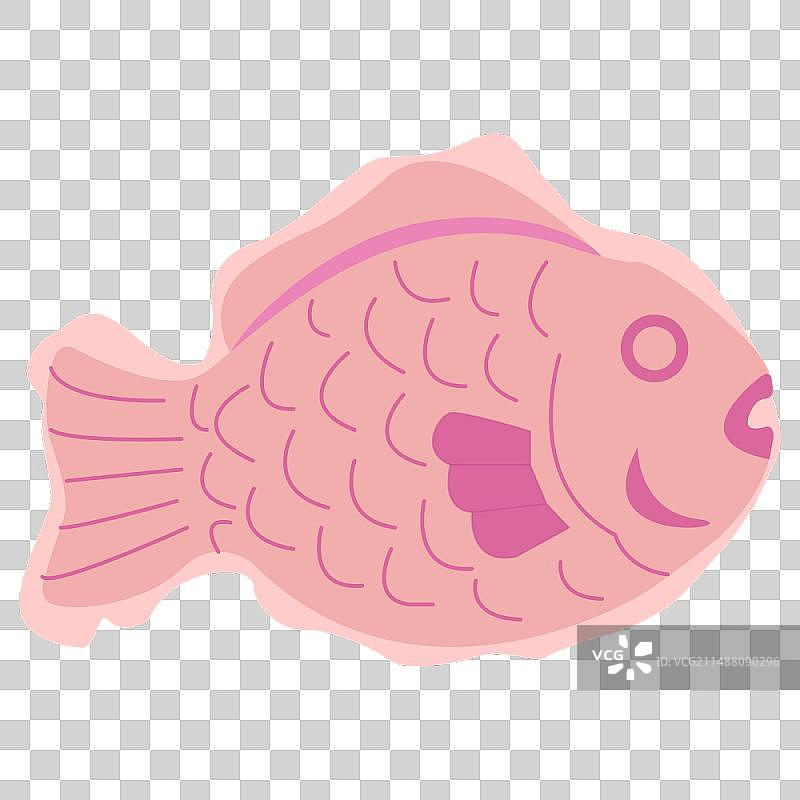 粉色鲷鱼烧图片素材