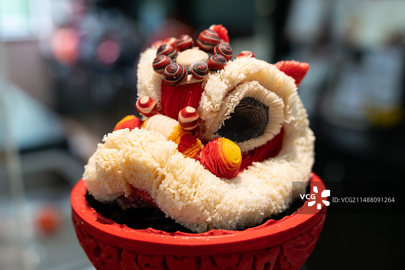 佛山岭南醒狮酥图片素材