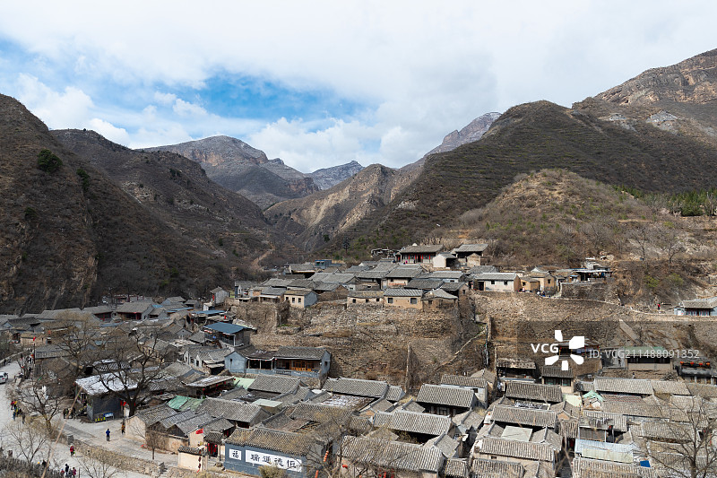 北京京西古道斋堂镇爨底下村图片素材