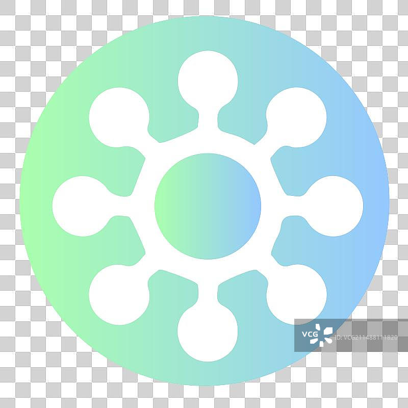 扁平风卡通新冠病毒细菌细胞真菌图标免扣元素图片素材