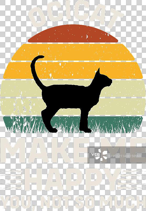 阿比西尼亚猫让我快乐排版设计图片素材