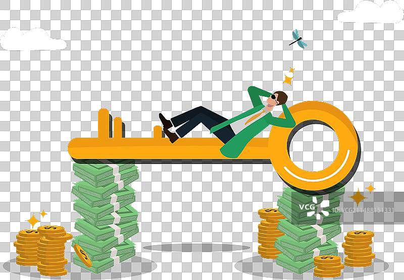 财富积累金融成功之钥图片素材