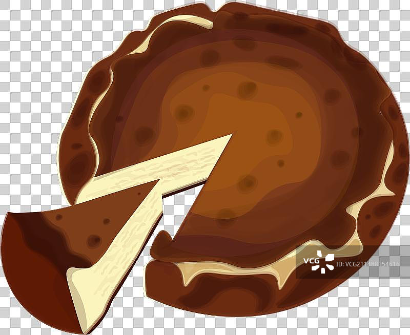 巴斯克焦香芝士蛋糕图片素材