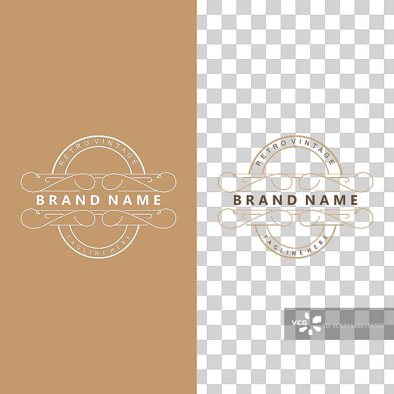 复古线条装饰排版设计图片素材