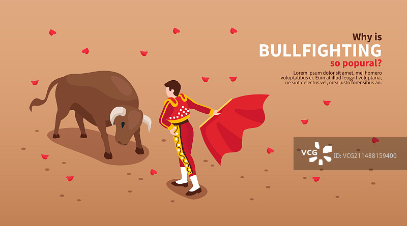 斗牛横幅图片素材