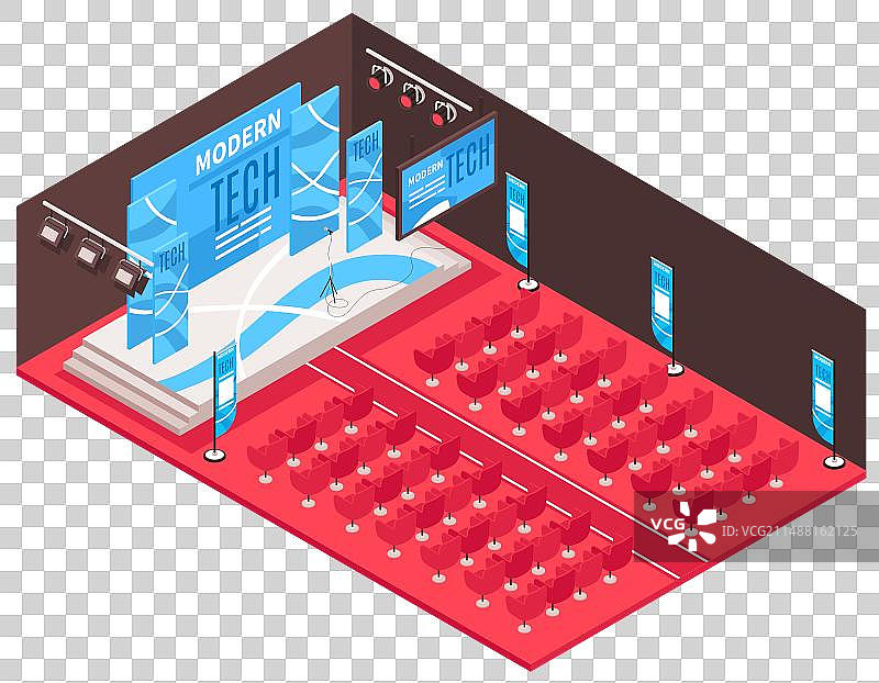 会议报告厅场景构成图片素材
