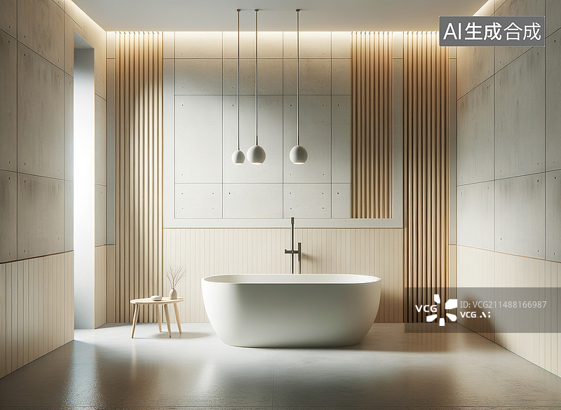 【AI数字艺术】现代风格的卫生间内部图片素材