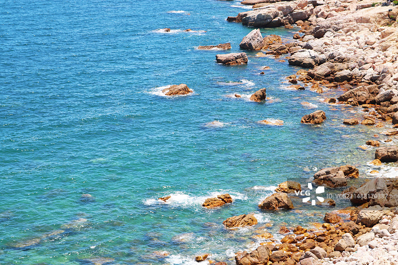 广东深圳东西冲的海岸线图片素材