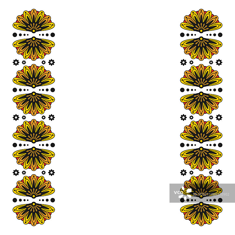 塞内加尔图案框架设计图片素材