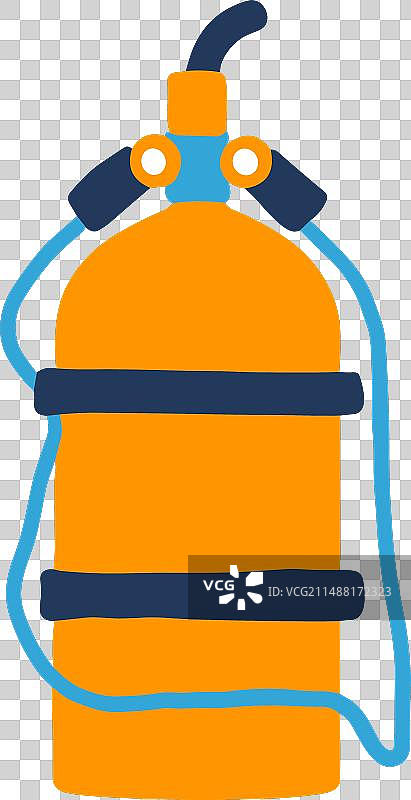 扁平风格潜水装备图片素材