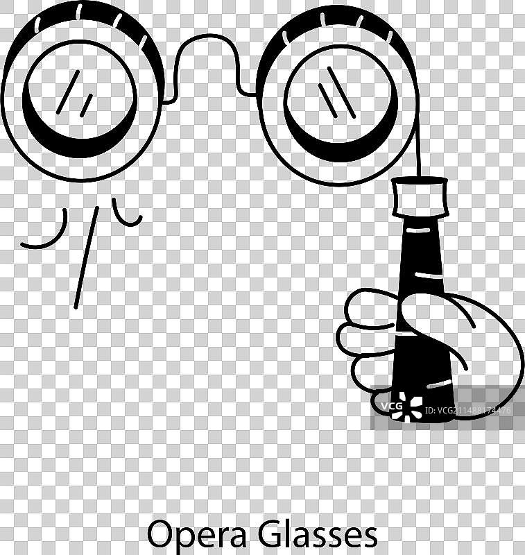 歌剧眼镜图片素材