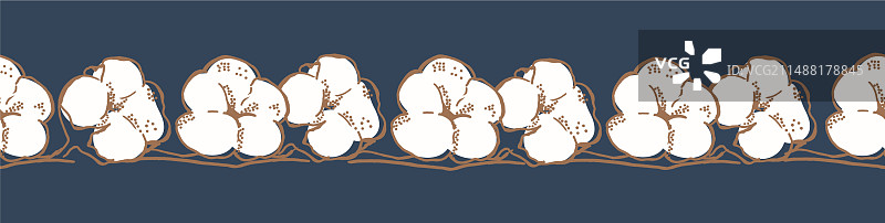 棉花无缝边框图片素材