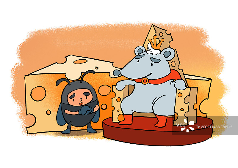 童话故事-甲虫和它的好朋友图片素材