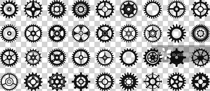 齿轮机械图形图标图片素材