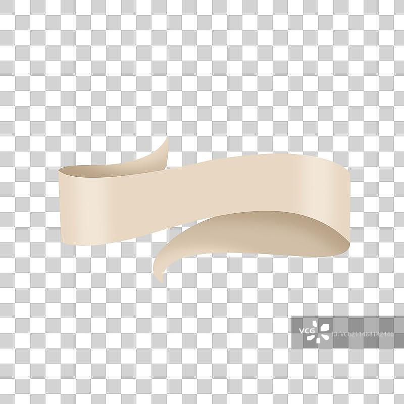 卡通手绘简约丝带标题框 文字框 背景图图片素材