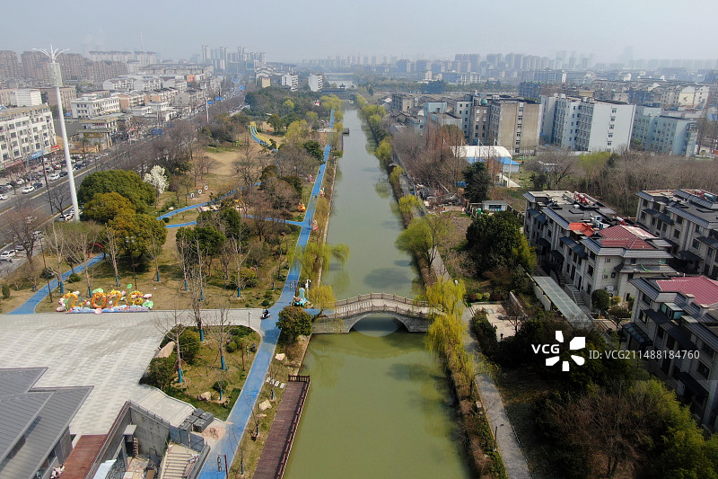 扬州古邗沟 京杭大运河故道图片素材