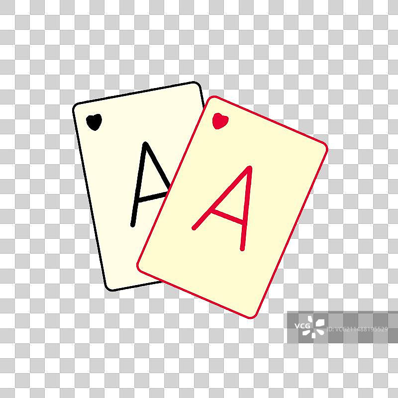 卡通手绘 扑克牌 插画图片素材