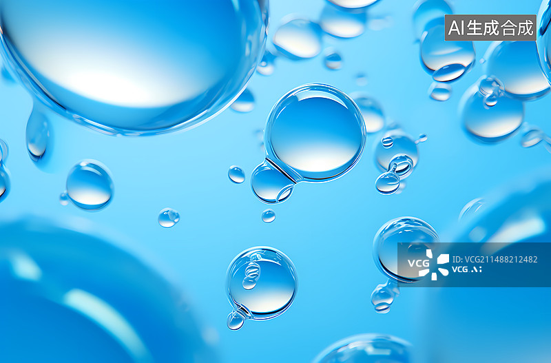 【AI数字艺术】商务水珠背景图片素材