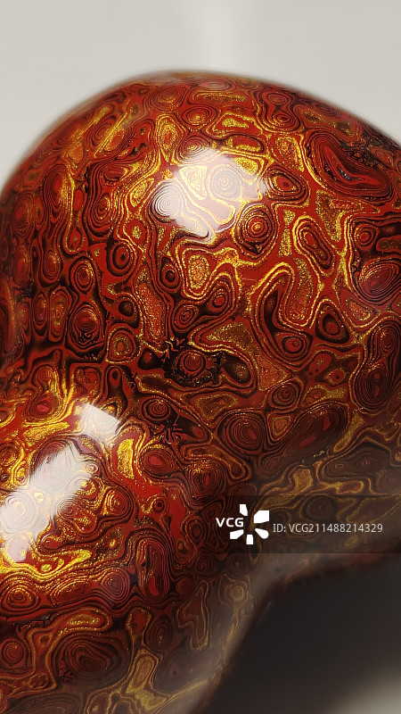 大漆葫芦(犀皮漆工艺)图片素材