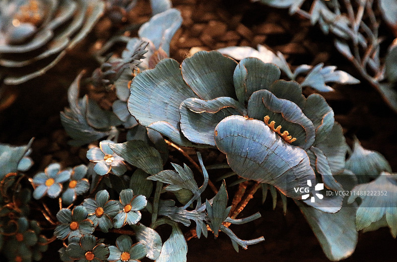 博物馆点翠皇冠细节图片素材