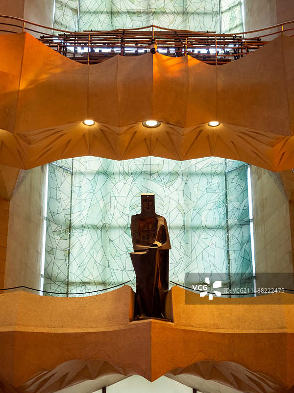 圣家族大教堂的耶稣基督雕像图片素材