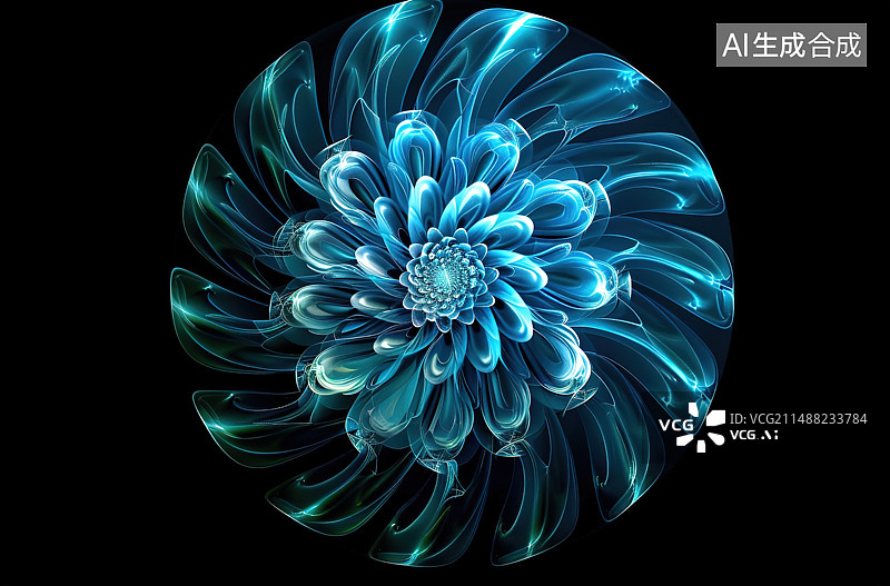 【AI数字艺术】创意音频流图案水面反射在黑色背景上的纹理图片素材