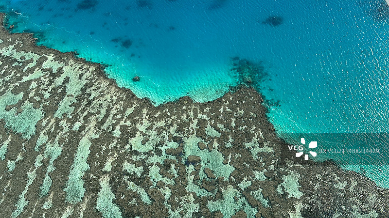 海滩高角度视图图片素材