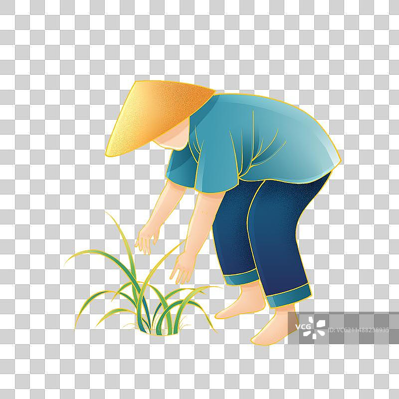 国潮风农民农业图片素材