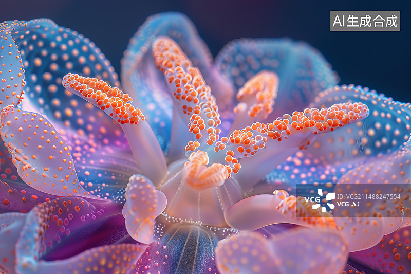 【AI数字艺术】半透明状水生动物图片素材
