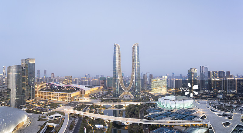 杭州奥体中心 杭州世纪中心地标图片素材