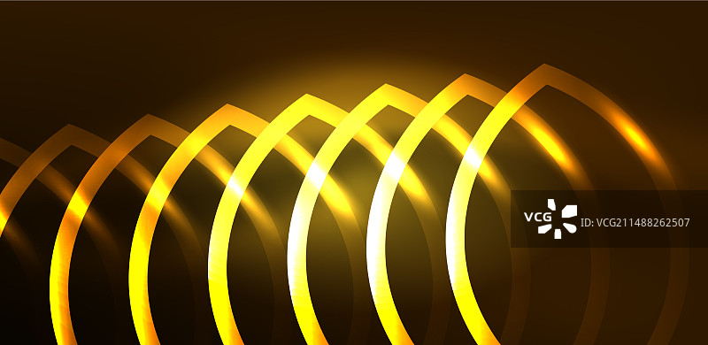 霓虹线条和波浪抽象的背景技术图片素材