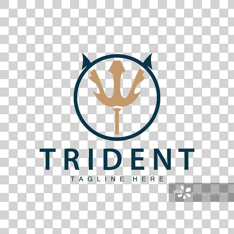 三叉戟标志设计长矛武器海王图片素材