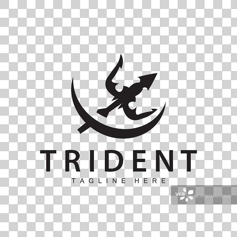 三叉戟标志设计长矛武器海王图片素材