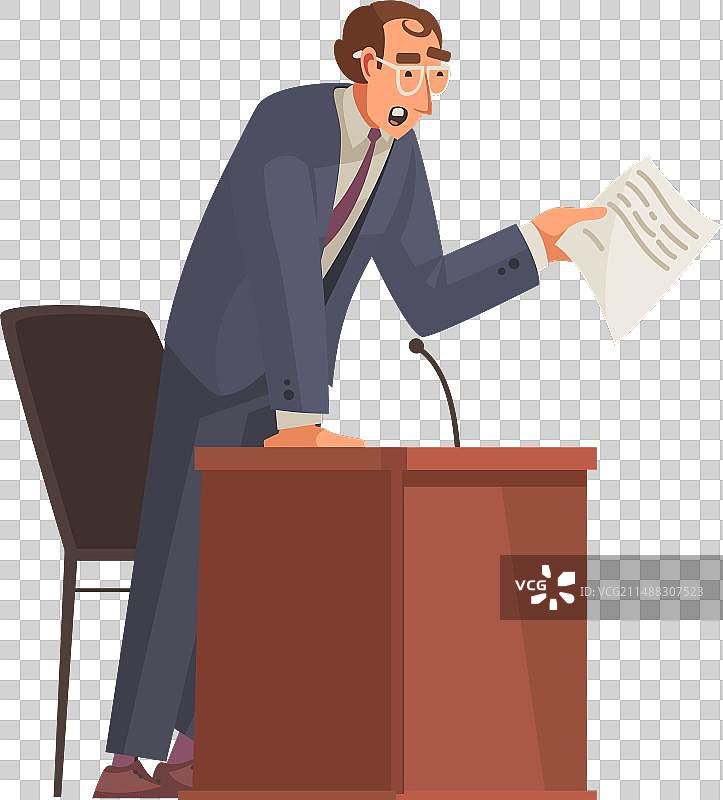 律师等距视角构图图片素材