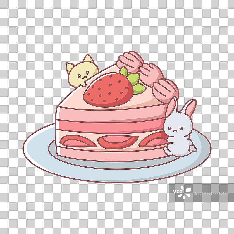 可爱甜点角色设计图片素材