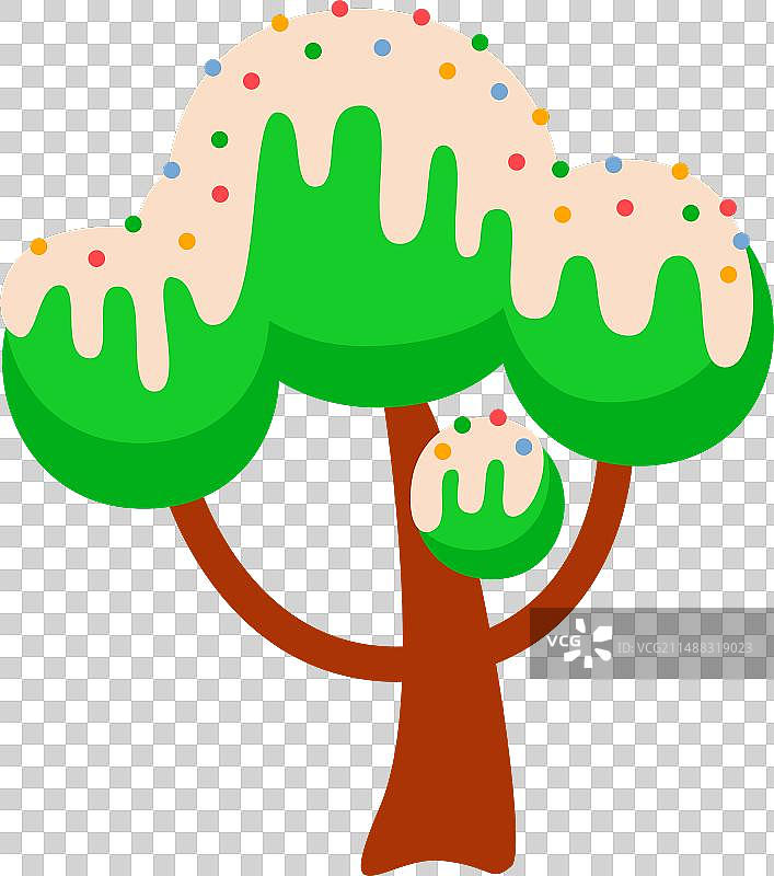 奶油糖果树图片素材