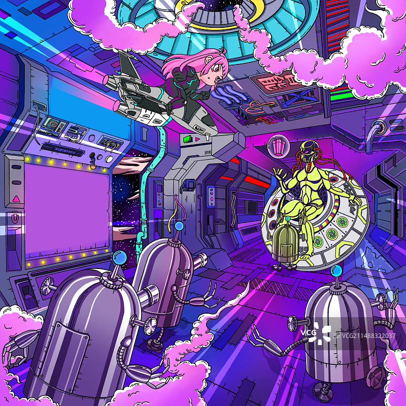 赛博朋克图片素材