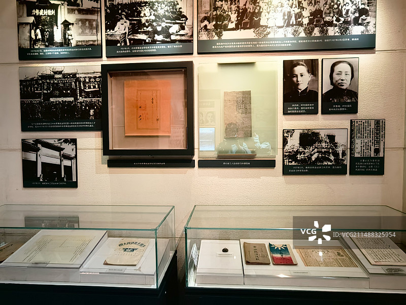 武汉中共中央机关旧址纪念馆场景和文物组图图片素材