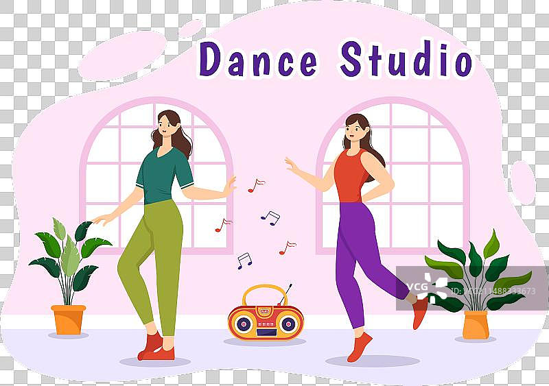 舞蹈工作室情侣表演图片素材