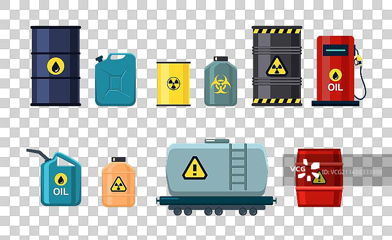 装有有毒化学液体的集装箱图片素材