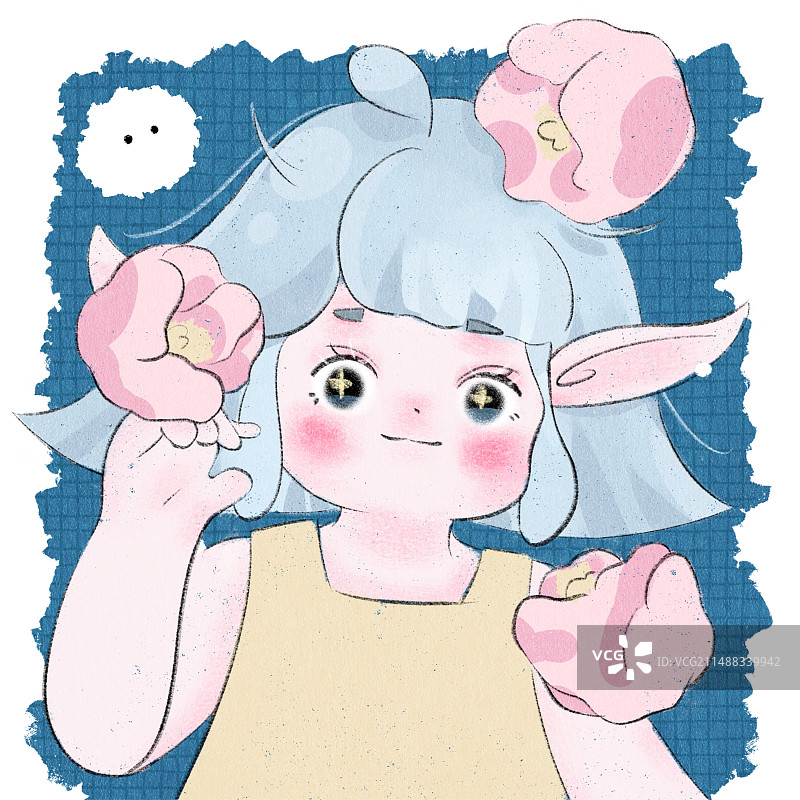 花朵妹妹图片素材