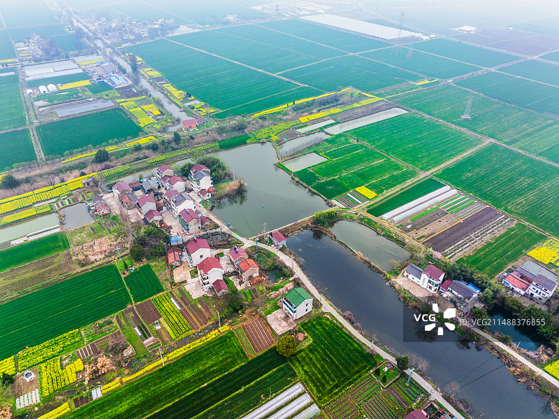 溧阳旧县乡村春光，江苏常州溧阳图片素材