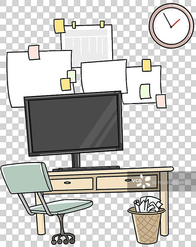 办公桌椅室内装饰元素图片素材