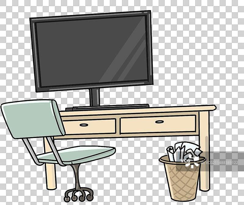 电脑办公桌椅室内元素图片素材