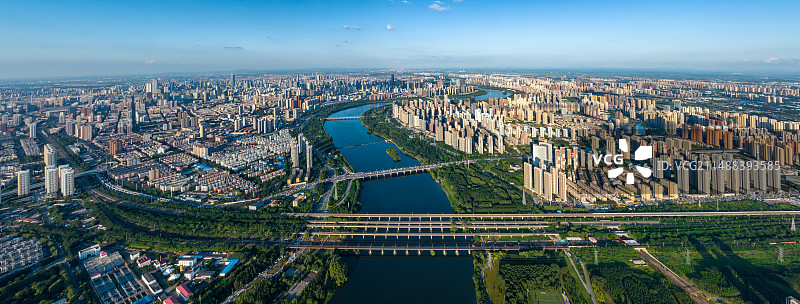 沈阳城市风光高视角全景图图片素材