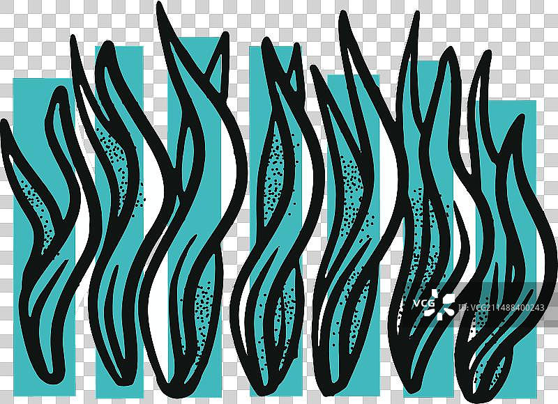 海蓝色海藻图片素材