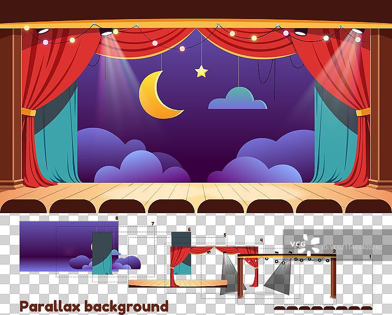 游戏视差背景图片素材